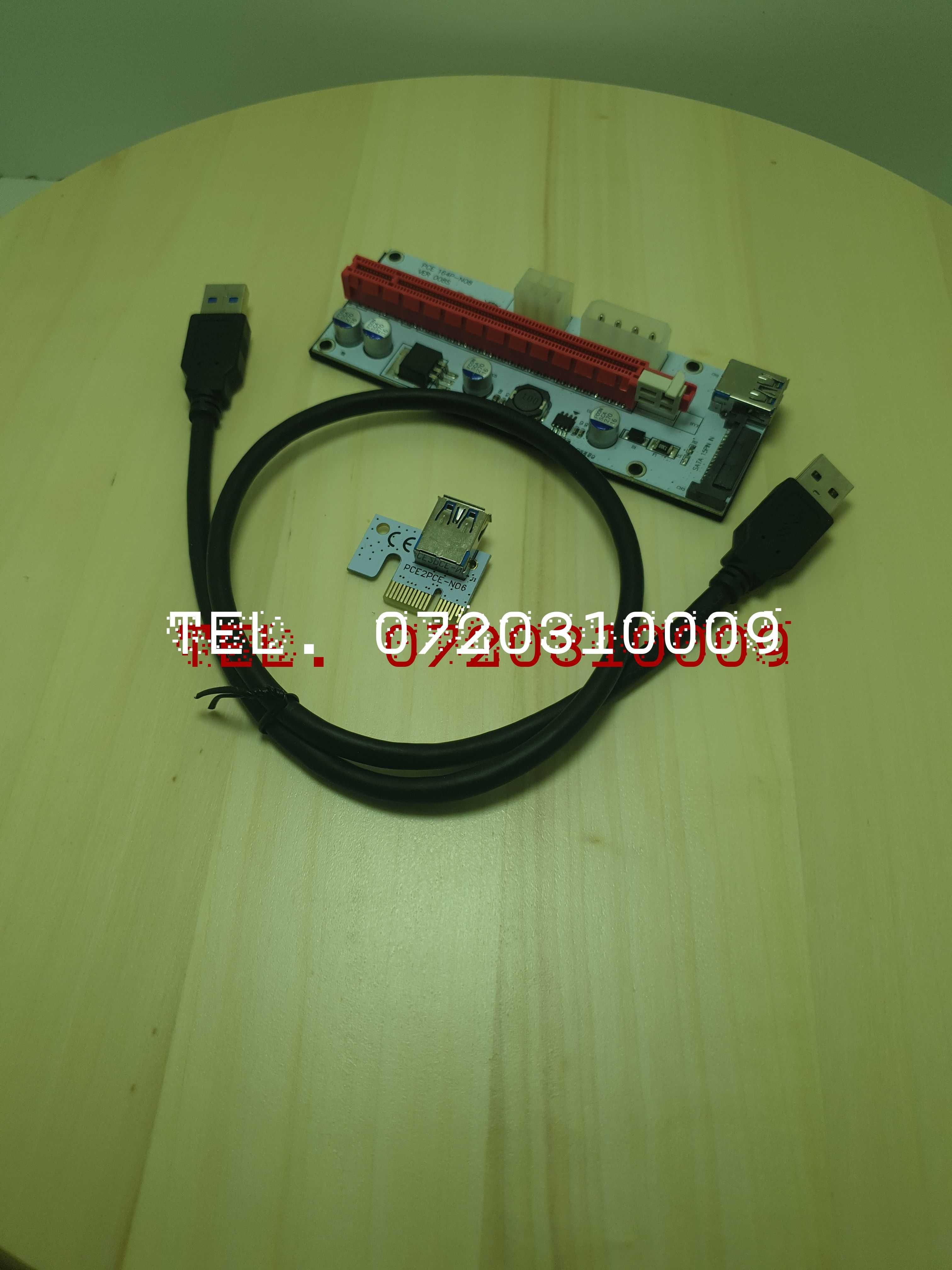 Riser Pciex Ver 008s 1x La 16x Cu Cablu De Date Usb 30 6 Pini  S