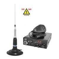 Pachet Statie radio 12V/24V HP8024+Antena CB PNI ML160-zadi.ro