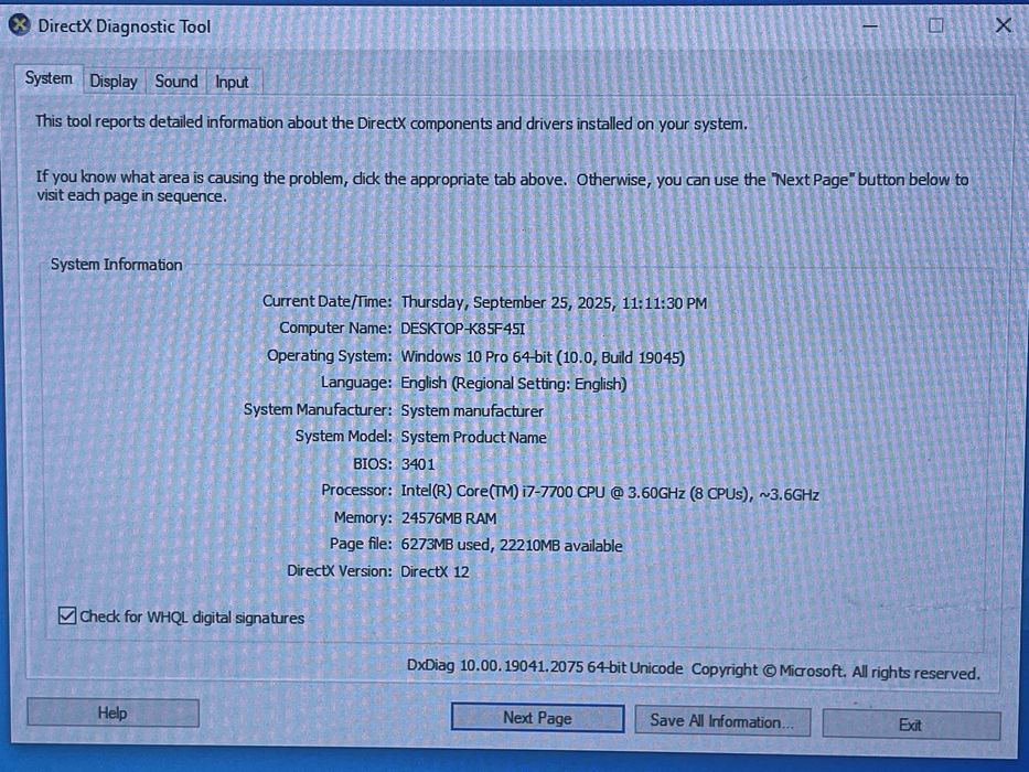 PC gaming gtx1080, i7-7700, 24gb ram, 1tb ssd, 1tb hdd