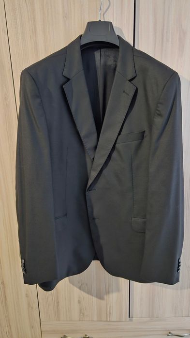 Teodor Черен Костюм, Бяла Риза XL, Папийонка