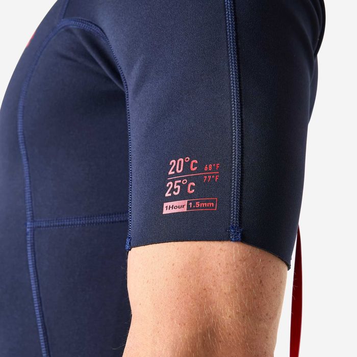 мъжки неопрен ЗА СЪРФ, размер М, 1,5 мм, ТЪМНОСИН