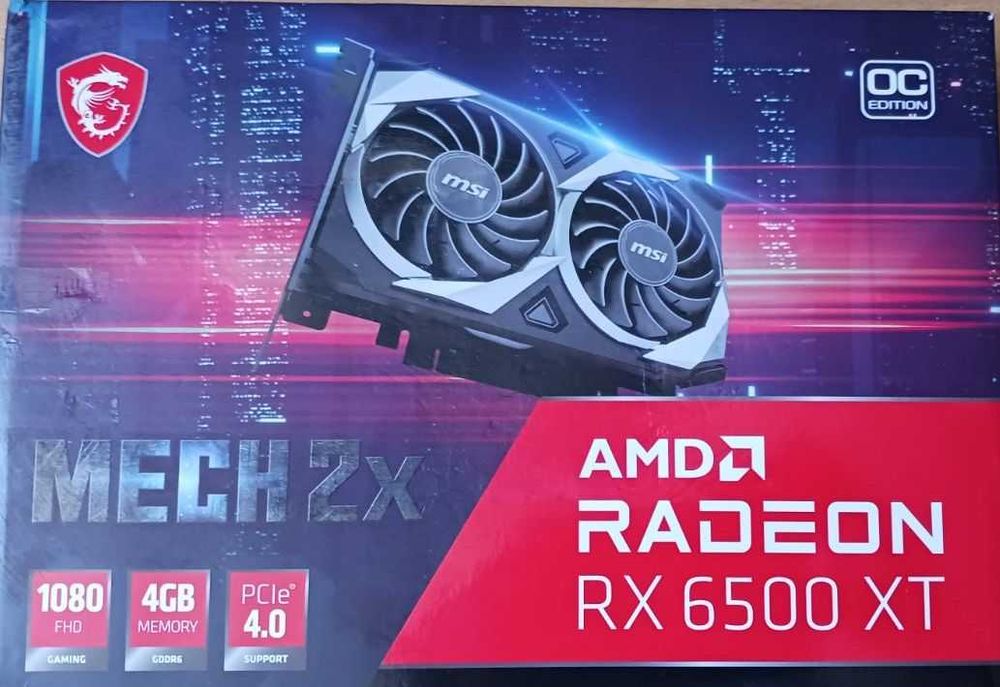 Видеокарта MSI 6500XT 4Gb