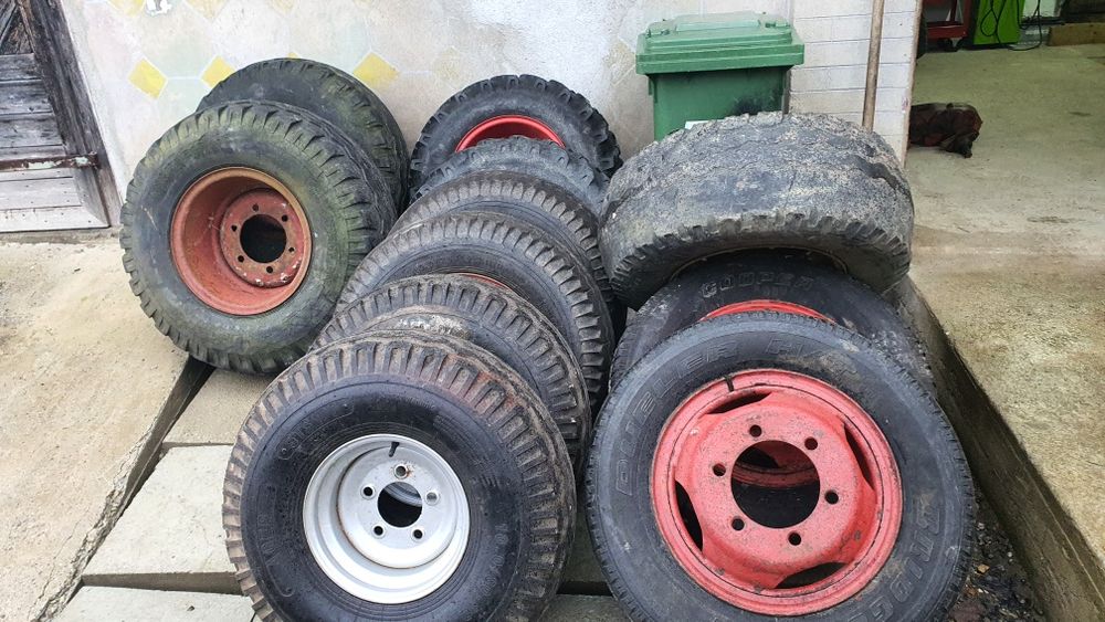 jante cu cauciucuri roti remorca