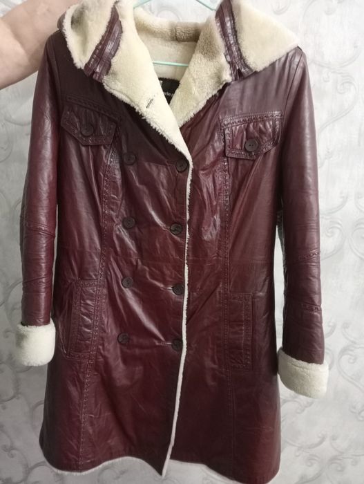 Дублёнка кожа,мех