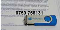 Stick Windows 10, 11, Nou + Licenta key instalare