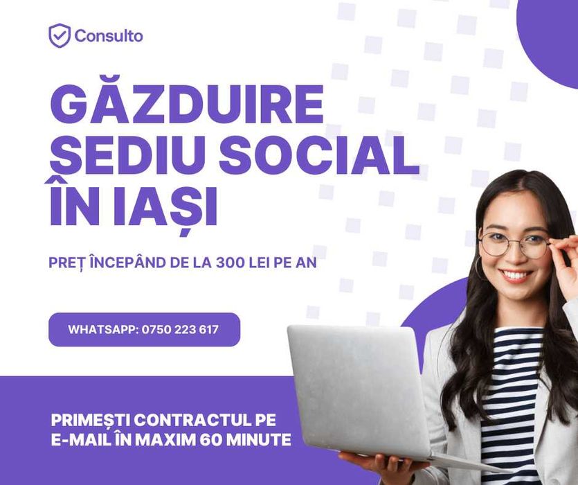 Infiintare / Modificari / Gazduire sediu social SRL / PFA