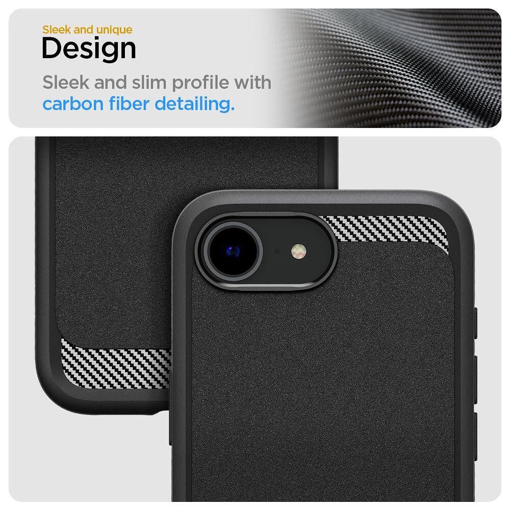 Spigen rugged armor mag magsafe калъф за iphone 16e - matte black