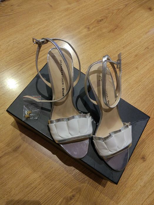 Черни боти естествена кожа, нови дамски сандали Dune