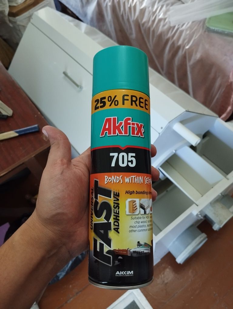 Спрей клея Akfix 500 мл, Акфикс клейни спрее 500мл янги