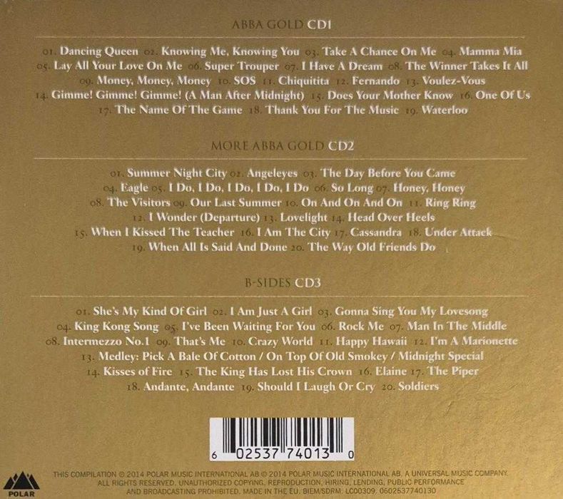 cd abba gold 3 cd