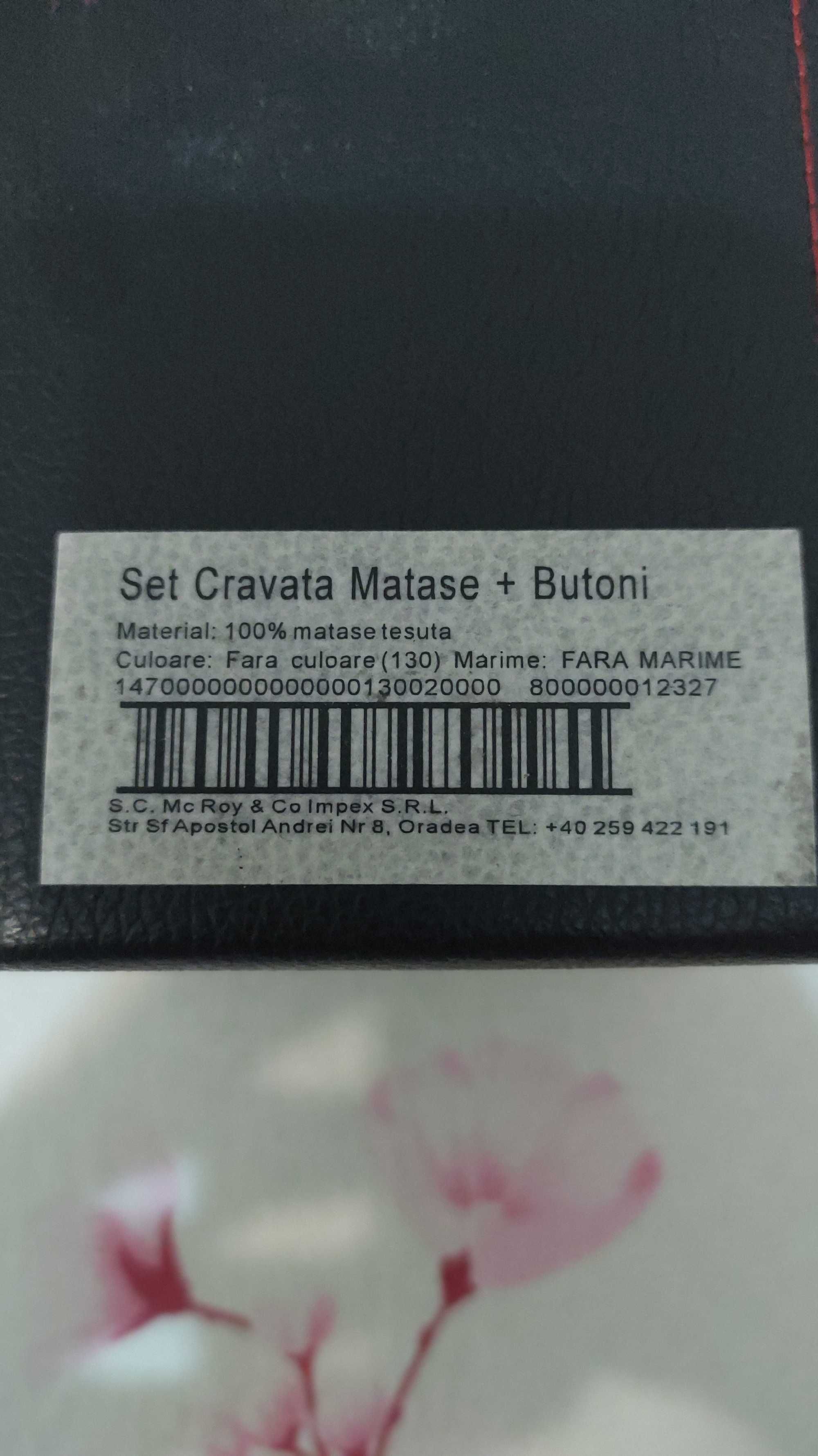 Cutie piele ceas cravata butoni