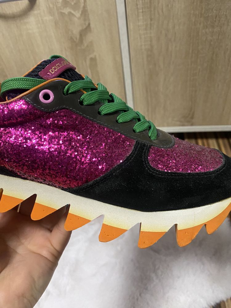 Sneakers /adidasi Dolce&Gabbana Capri glitter originali