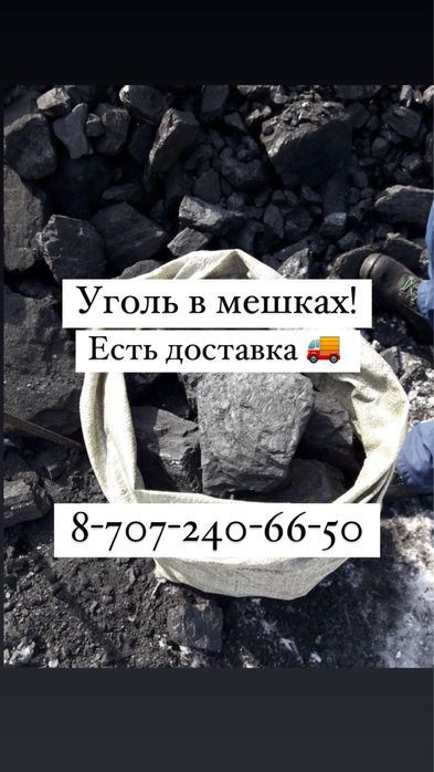 УГОЛЬ в мешках, қаптардағы көмір