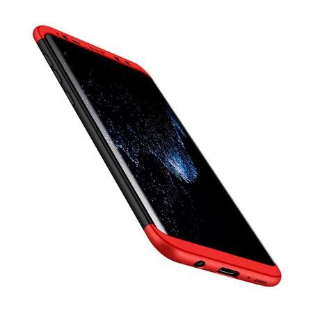 Husa Samsung S8 GKK Full Cover 360 - Negru/Rosu