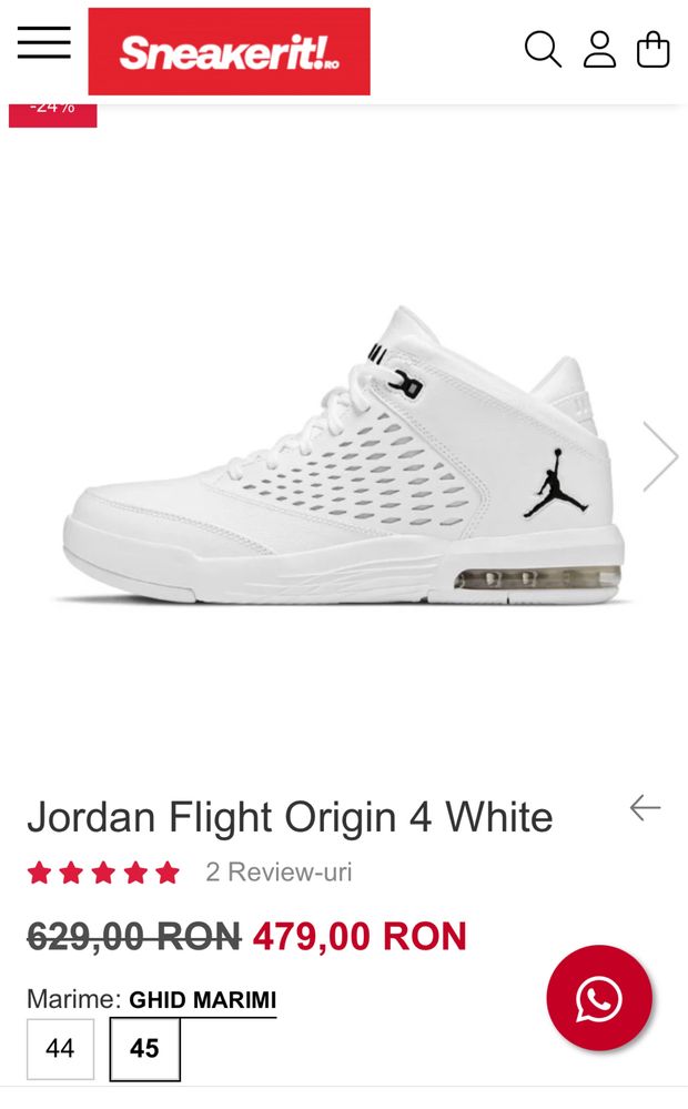 Jordan Flight Origin 4 White