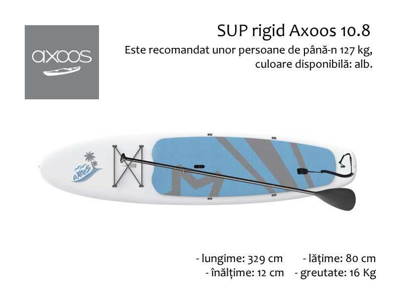 Vesta de salvare si pagaie GRATUIT: Placa paddle rigid de 3.29 metri