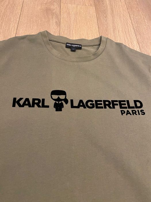 KARL LAGERFELD, ОРИГИНАЛНА тениска , зелена , размер: L и XL