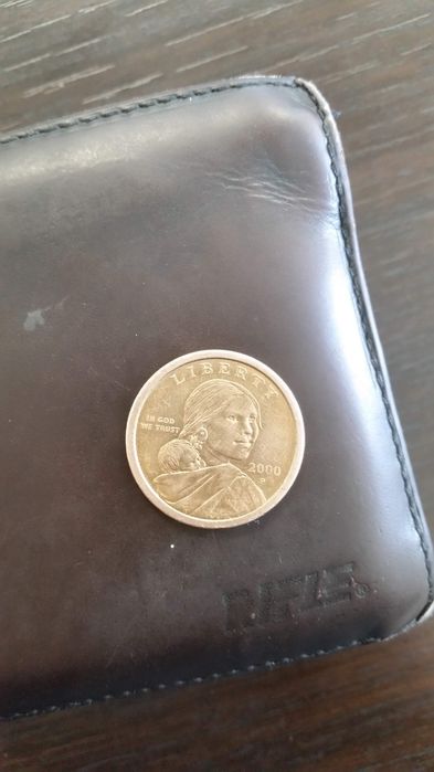 Монета One dollar coin/sacagawea and native american dollar