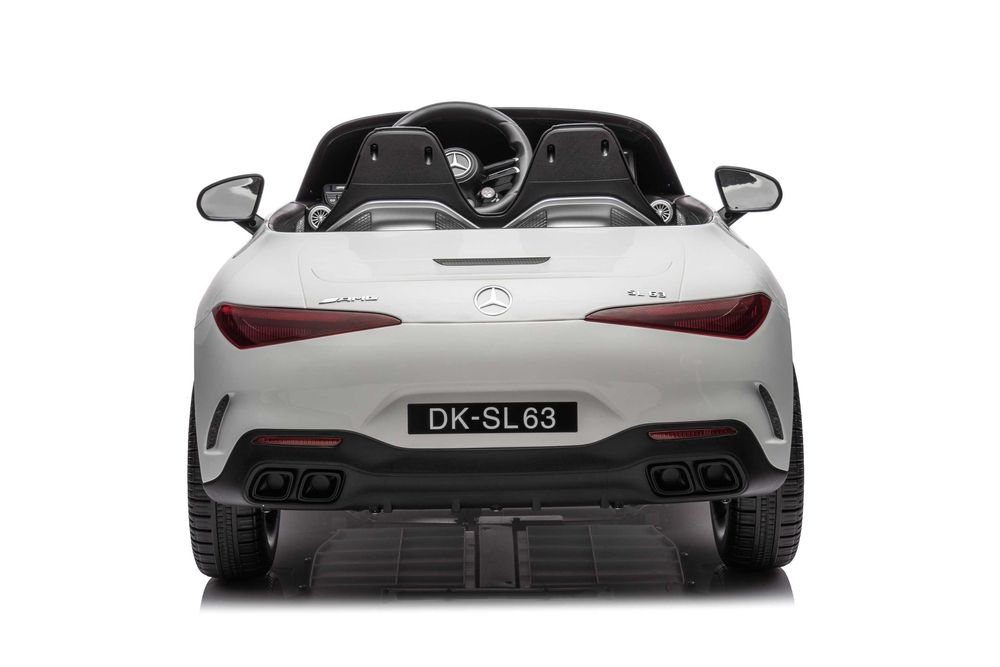Masinuta electrica pentru 2 copii Mercedes SL63, 4x 35W 12V 10Ah White
