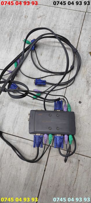 switch de monitoare mouse si tastatura 4 porturi CS 914