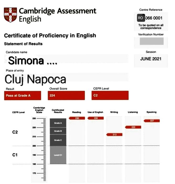 Meditatii limba engleza scoli/licee militare, bilingv dupa model Cambr