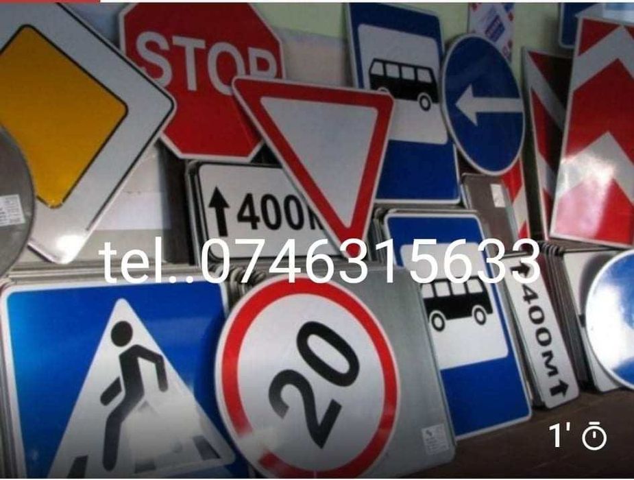 Indicatoare rutiere reflectorizante