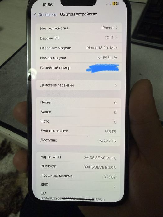 Iphone 13 pro max 256GB LLA zo’r holatda