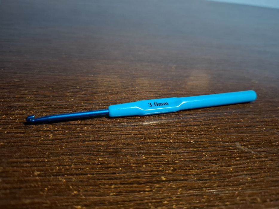 Croșetă Ergonomică (Mărimea 3.0mm) - Albastru/Turcoaz
