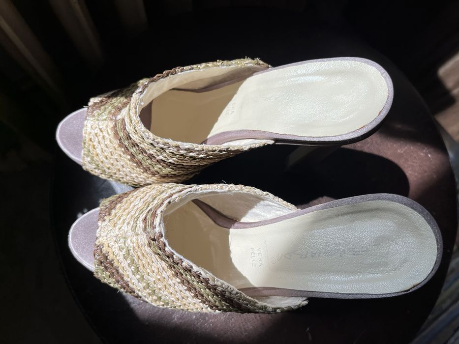 Saboti Vera Pelle Bugiarda Made in Italy, cu platforma