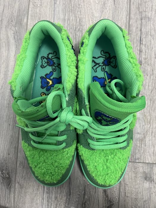 Rep Nike dunk low sb x grateful dead bear green