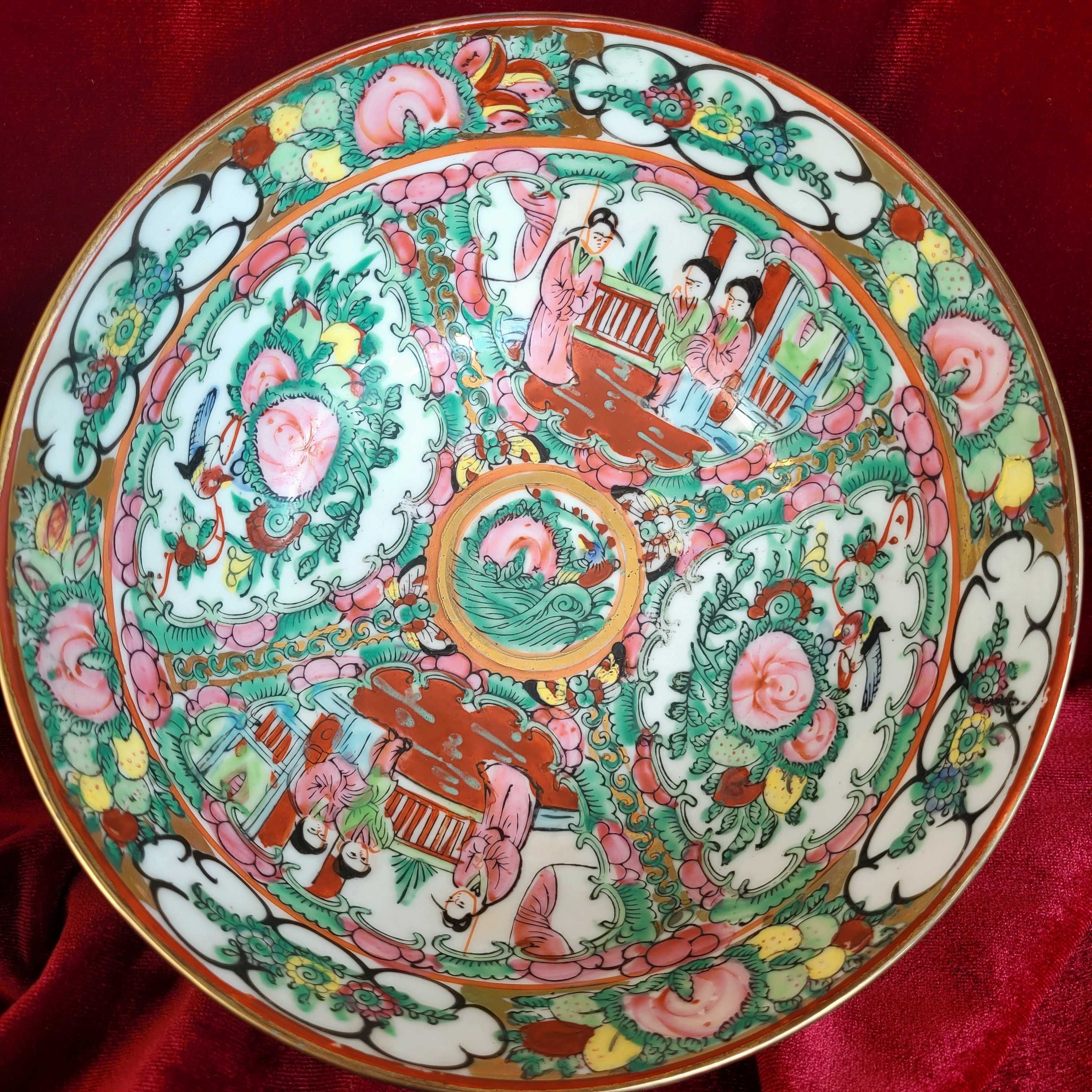Комплект антикварни купи рьчни рисувани ..