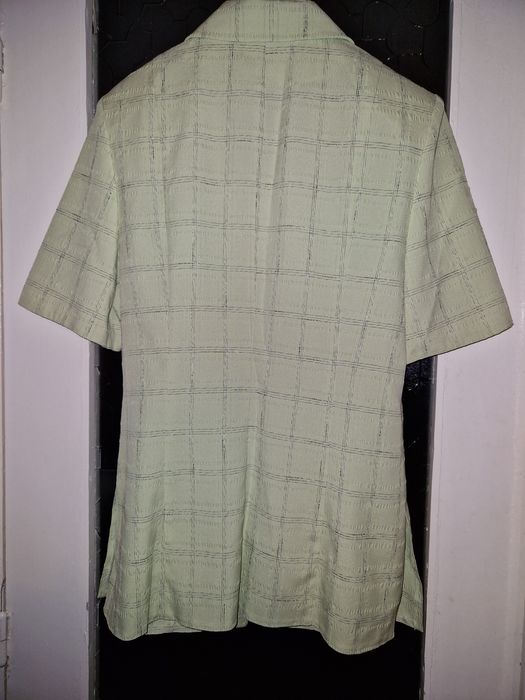 Set vintage cămașă + pantaloni verde deschis Revival Style