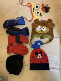 Детски зимни момче момиче шапки и ръкавици