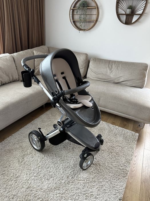 2 in 1 Mima Xari gri + sac lana cadou