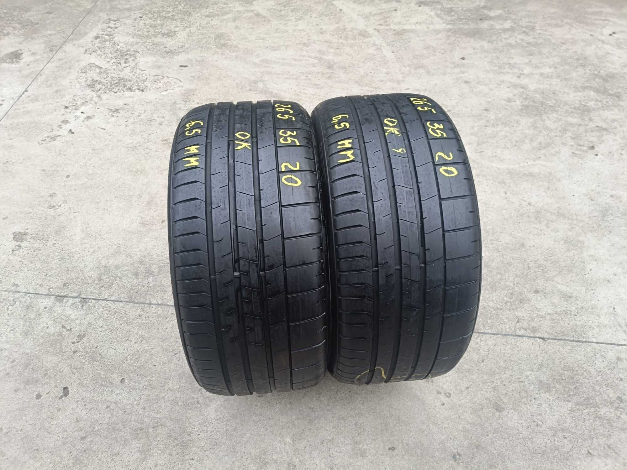 Doua anvelope de vara 265 35 20 pirelli p zero pz4 profil 6,5 mm