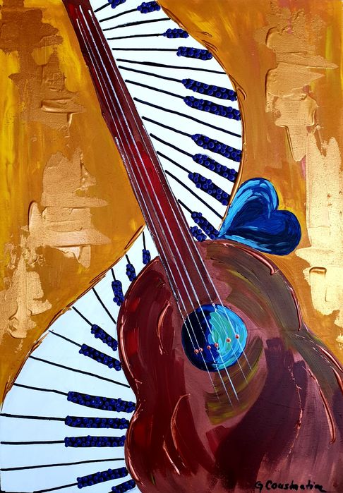 Tablou acril - Guitar for the young