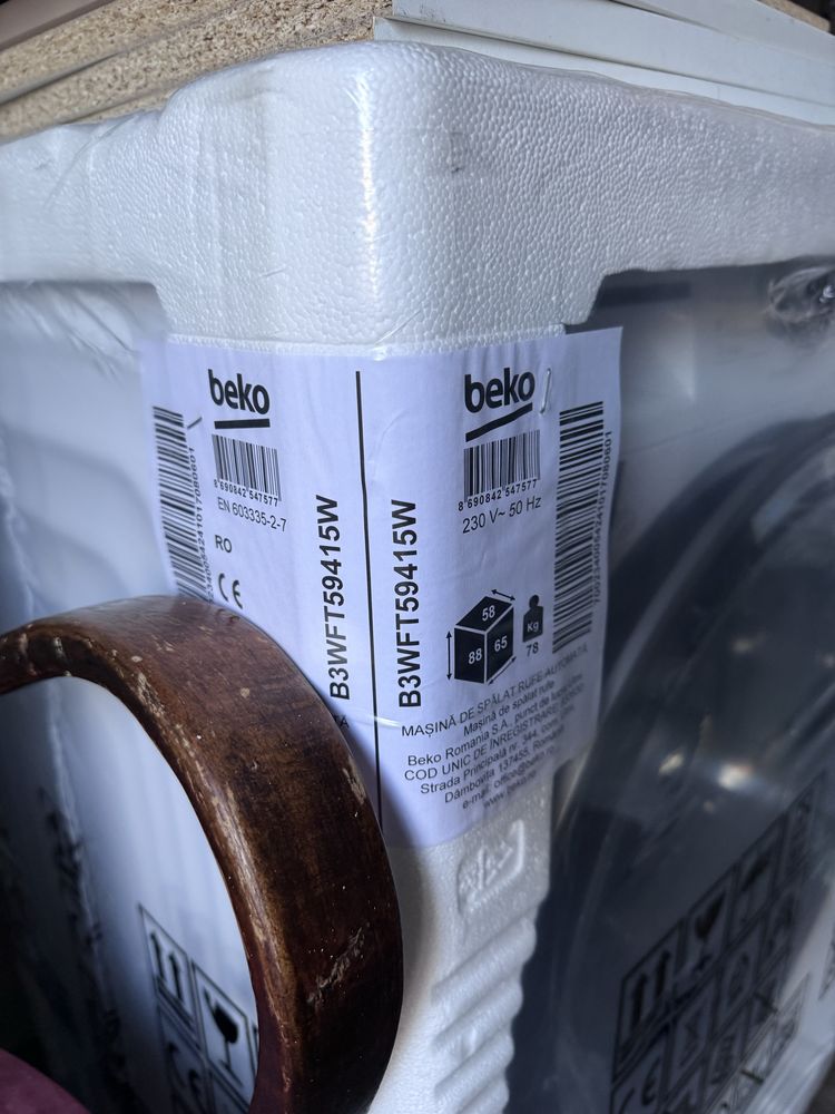 Masina de spalat beko 9 kg noua sigilata