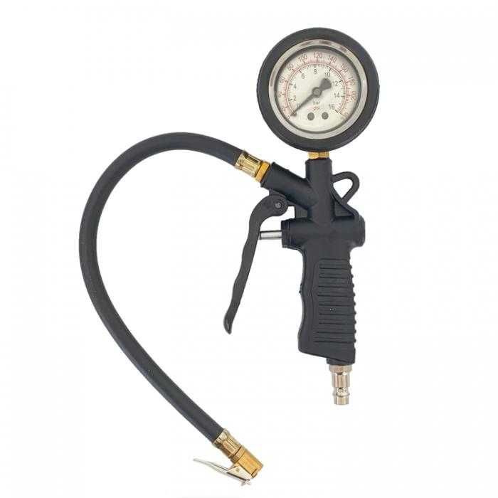 Пистолет с манометър за помпене на гуми - 2195