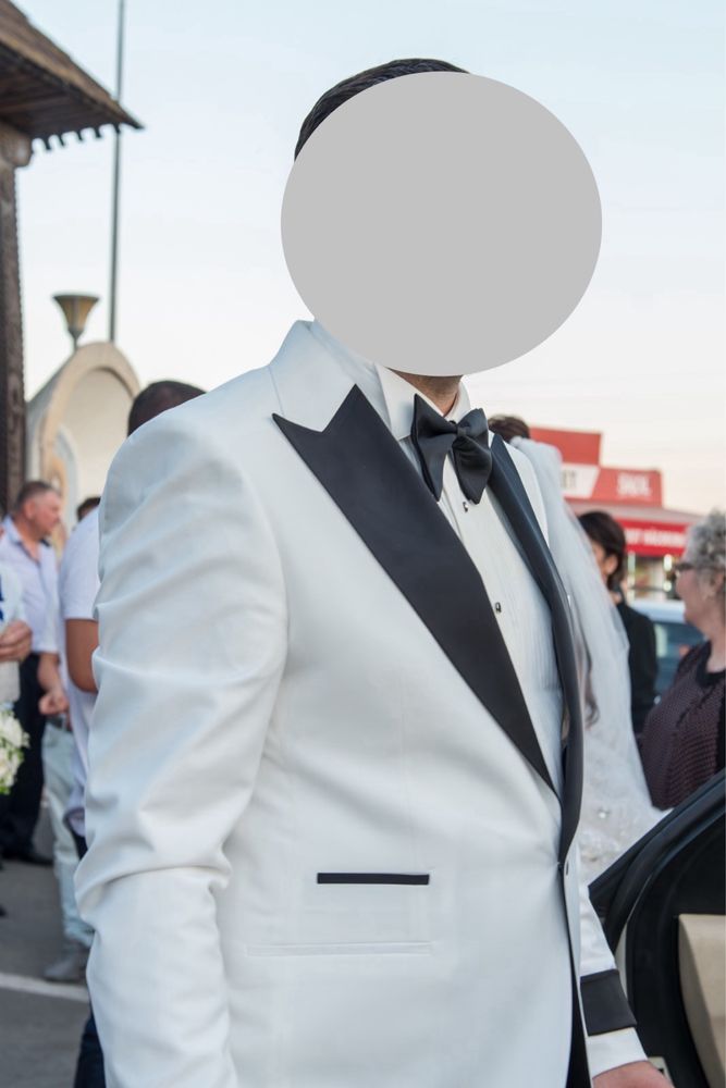 Costum ginere alb ivoire LAEL FASHION