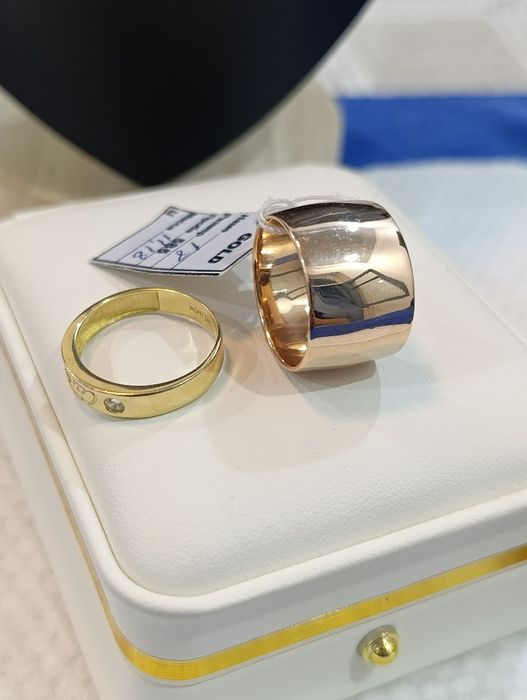 Советское Золотое обручальное кольцо, "бочка" Проба 583, вес 11,18гр