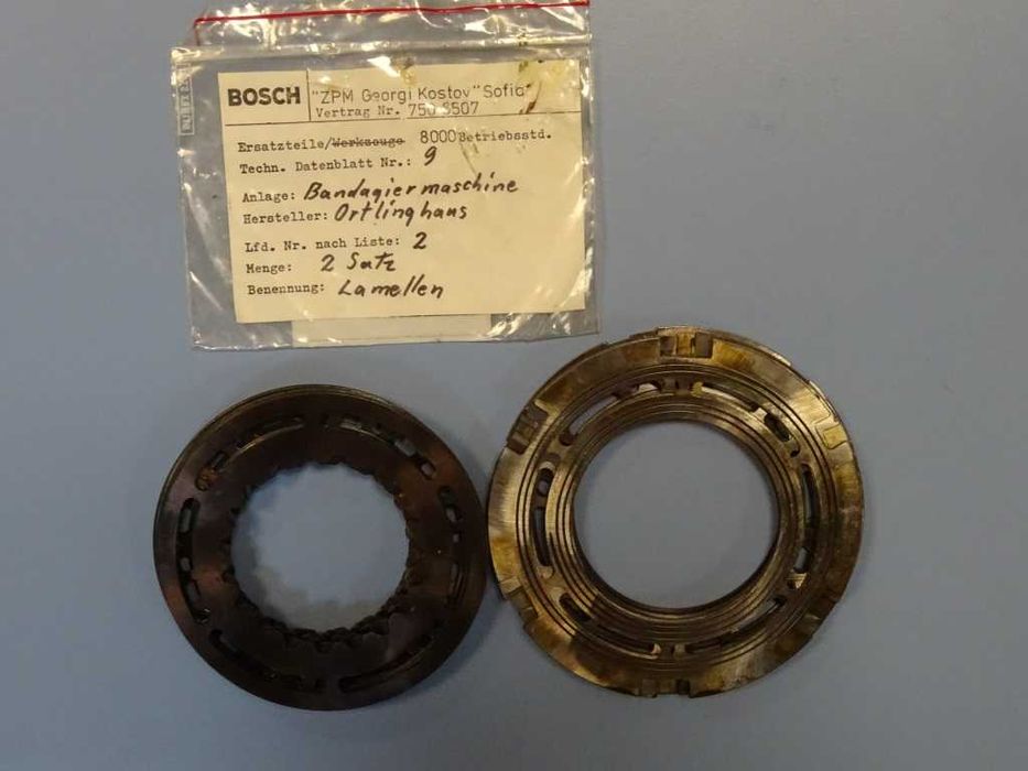 ламелни дискове Ortlinghaus за бондажна машина