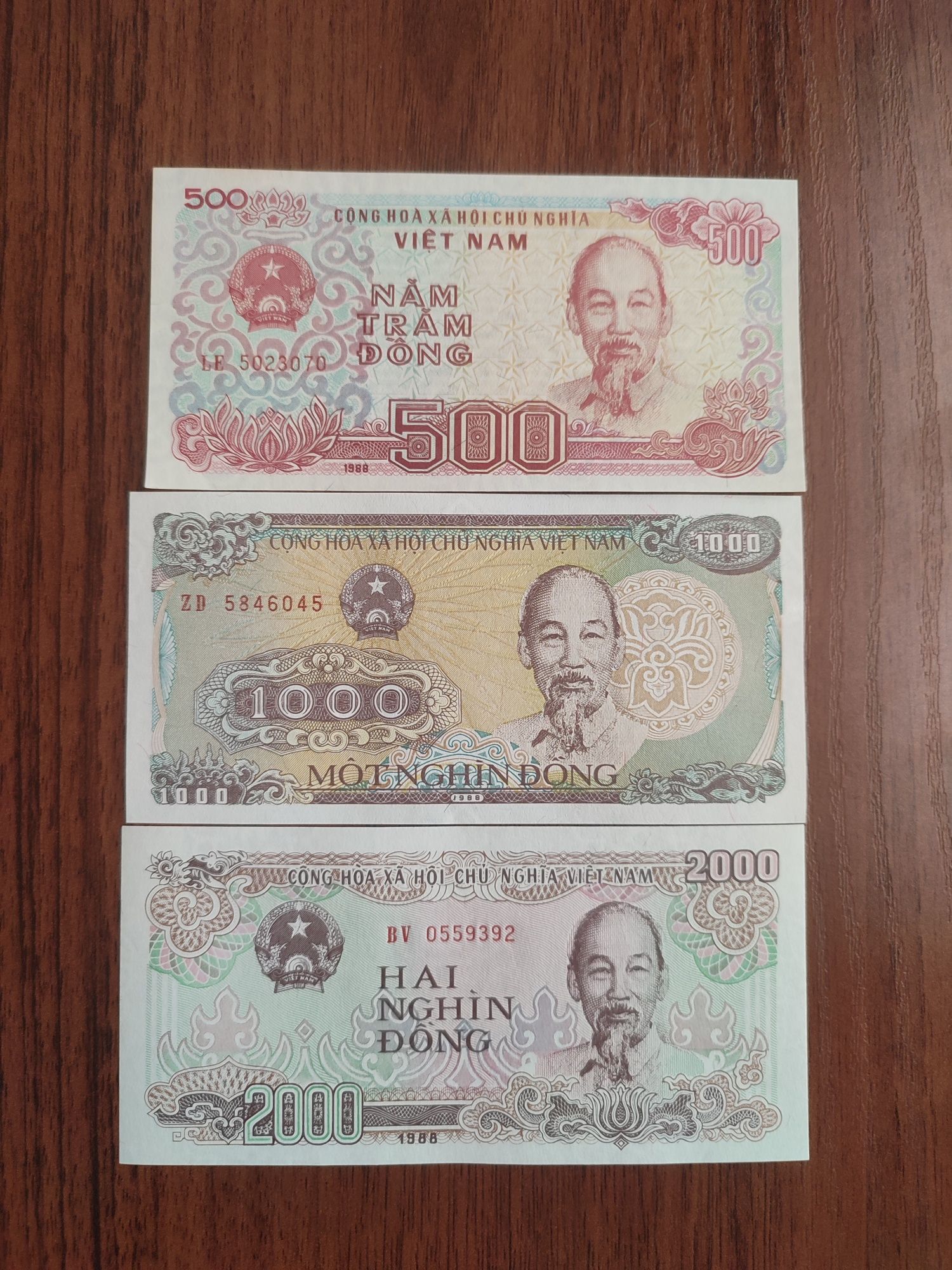 Набор Банкнот Китая, Вьетнама, Монголии и Белоруссии