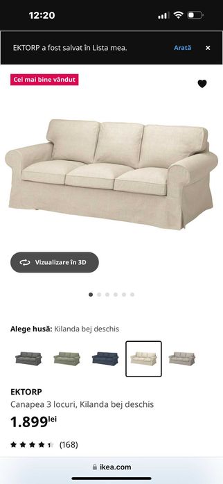 Canapea cu fotoliu ikea