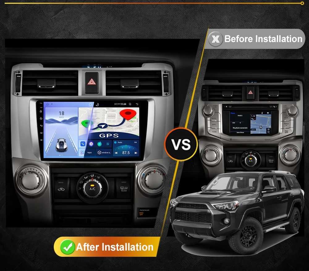 Toyota 4 Runner 2009 - 2019 Мултимедия Навигация Android
