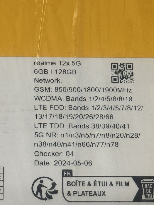 НОВ Realme 12x 5G  6ram/128gb с гаранция
