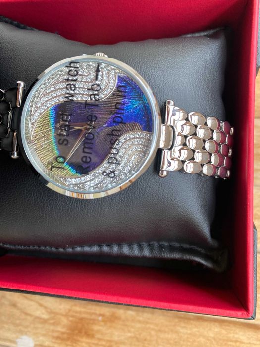 Часовник Burgi Painted Peacock Feather Bracelet – BUR162