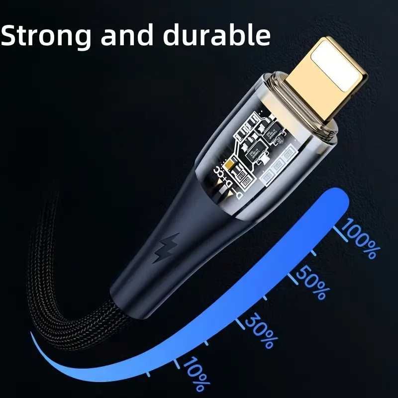 Кабел Lightning за зареждане/трансфер на iPhone14/13/12/Mini/XR/XS/X/8