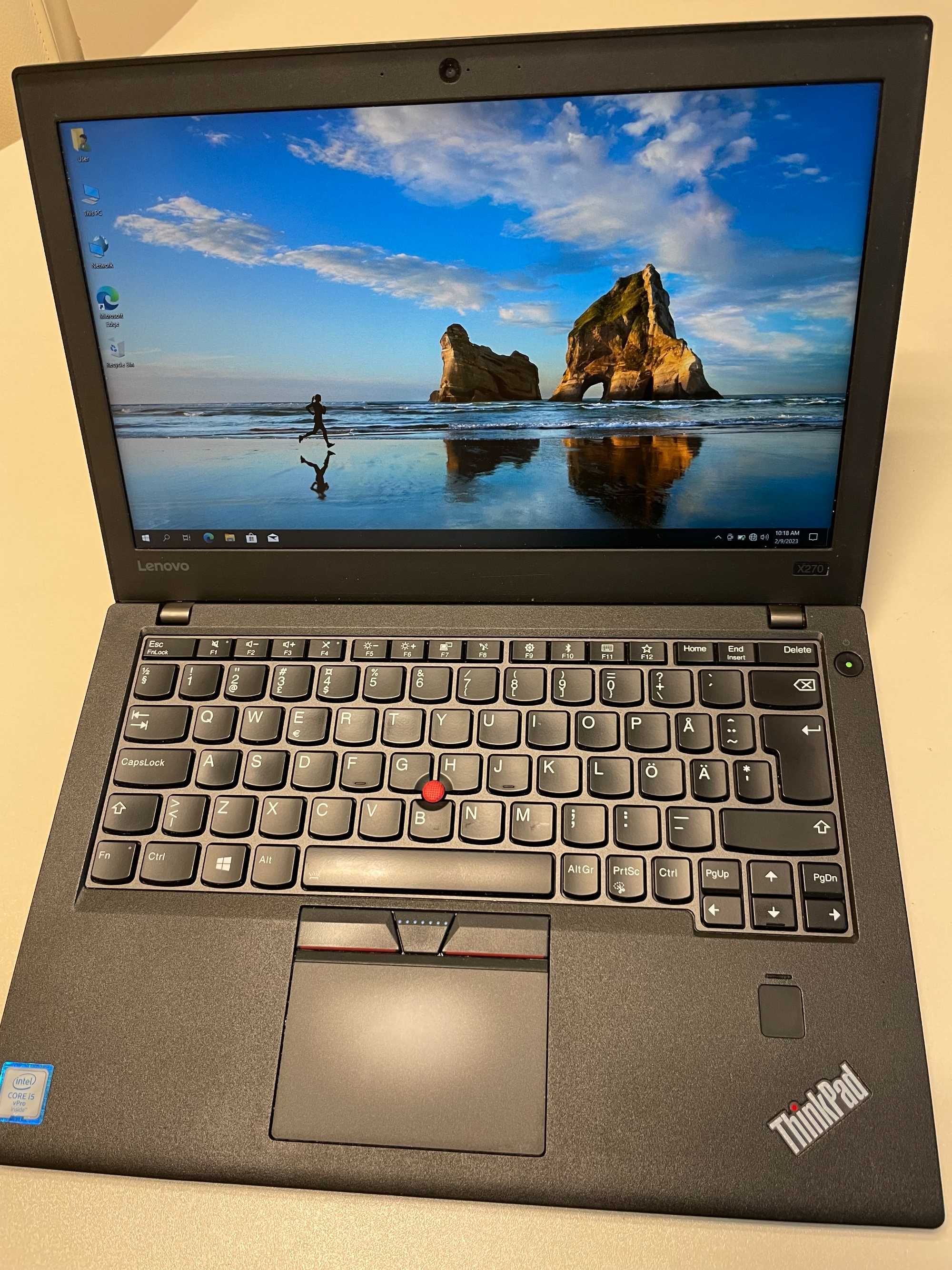 Лаптоп Lenovo ThinkPad X270 i5-6300, 8GB,256GB NVME, 12,5" FullHD, Win