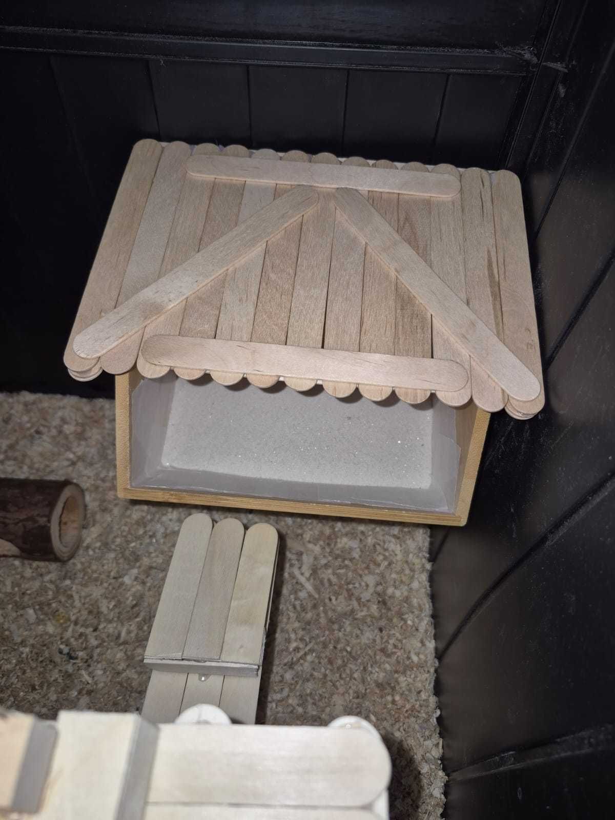 Habitat dotat complet pentru hamster, 75x52x40(h) cm