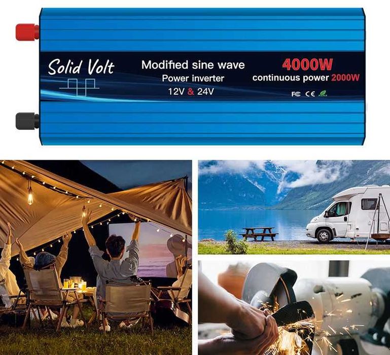 Invertor 2000W/4000W unda modificata, 12V si 24 V